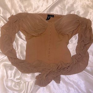 Windsor Corset hook top shoulder less